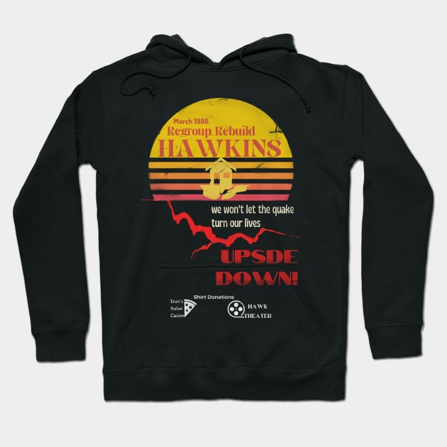 Rebuild Hawkins - Vintage Upside Down Hoodie by Smagnaferous